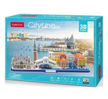 Пазл Cubic Fun Тривимірна головоломка-конструктор City Line Венеція (MC269h)