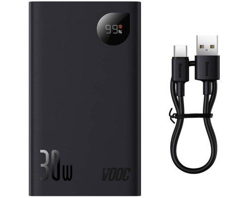 Батарея універсальна Baseus Adaman 2 20000mAh 30W, PD, QC/3.0, USB+TypC cable USBtoTypeC (PPAD050001 / 1283126558658) 
