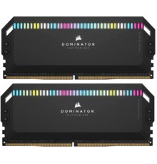 Модуль пам'яті для комп'ютера DDR5 32GB (2x16GB) 6000 MHz Dominator Platinum RGB Black Corsair (CMT32GX5M2X6000C36)