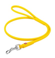 Повідок для собак WAUDOG Glamour круглий XS d 8 мм Д 122 см жовтий (33778)