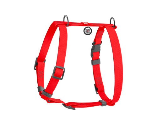 Шлея для собак WAUDOG Waterproof Н-подібна анатомічна XL червона (32453)