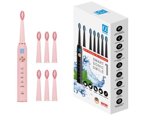Електрична зубна щітка AHealth SMART SONIC SMILE 1 pink (AHsss1p)