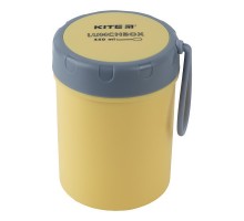 Ланч-бокс дитячий Kite круглий 450 мл, жовтий (K23-187-1)