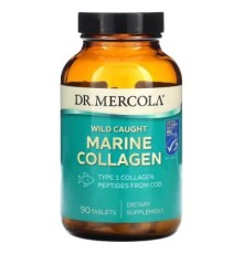 Вітамінно-мінеральний комплекс Dr. Mercola Морський колаген з дикої риби, Wild Caught Marine Collagen, 90 табл (MCL-03273)