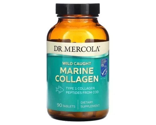 Вітамінно-мінеральний комплекс Dr. Mercola Морський колаген з дикої риби, Wild Caught Marine Collagen, 90 табл (MCL-03273)