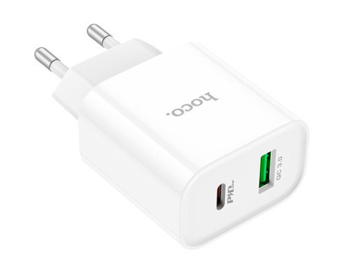 Зарядний пристрій HOCO C80A Plus Rapido White (6931474779885)