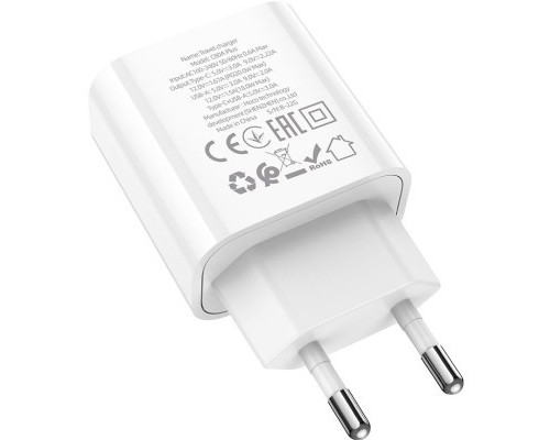 Зарядний пристрій HOCO C80A Plus Rapido White (6931474779885)