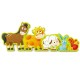 Пазл Hape дерев'яний з цифрами Звірята на фермі 10 елементів (E1628)