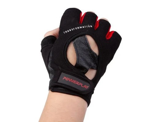 Рукавички для фітнесу PowerPlay 2222 Чорні XL (PP_2222_XL_Black)