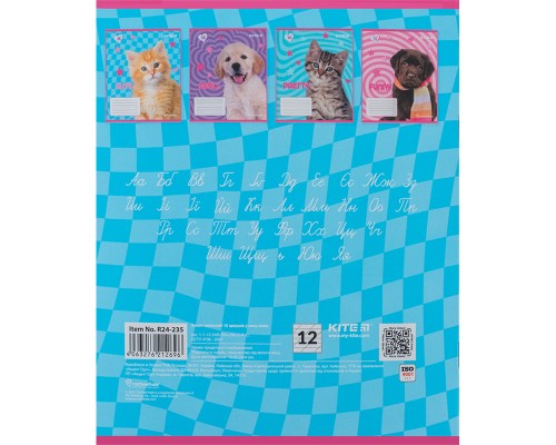 Зошит Kite Rachael Hale 12 аркушів, коса лінія (R24-235)