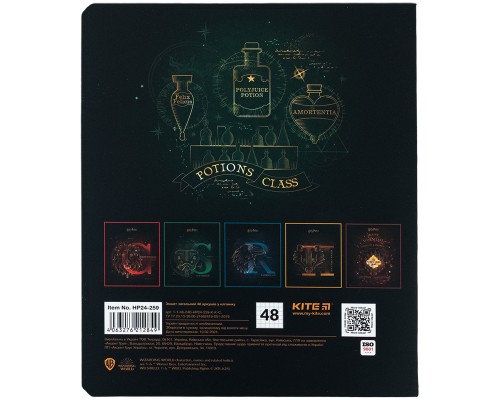 Зошит Kite Harry Potter 48 аркушів, клітинка (HP24-259)