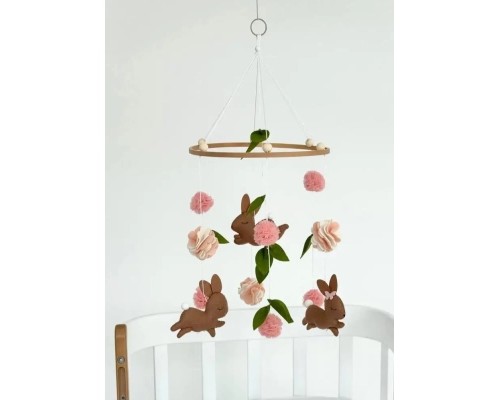 Мобіле Ingvart Зайчики із квіточками (653242101)