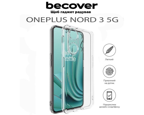 Чохол до мобільного телефона BeCover OnePlus Nord 3 5G Transparancy (711775)
