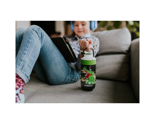 Пляшка для води Kambukka Lagoon 400 мл Crazy Crocodile сірий (11-04040)