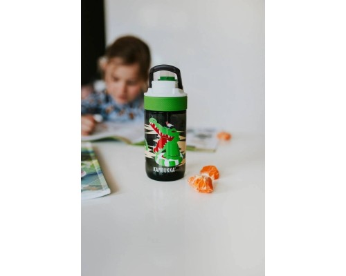 Пляшка для води Kambukka Lagoon 400 мл Crazy Crocodile сірий (11-04040)