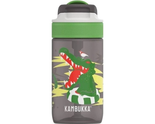 Пляшка для води Kambukka Lagoon 400 мл Crazy Crocodile сірий (11-04040)