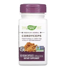 Вітамінно-мінеральний комплекс Nature's Way Кордіцепс, 500 мг, Cordyceps, 60 вегетаріанських капсул (NWY-15384)