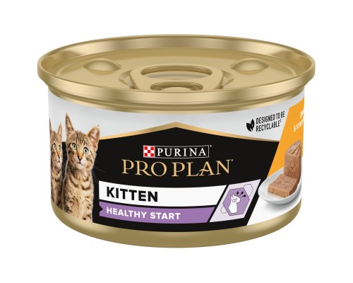 Вологий корм для кішок Purina Pro Plan Kitten З куркою 85 г (8445290673688) Вологий корм для кішок Purina Pro Plan Kitten З куркою 85 г (8445290673688)