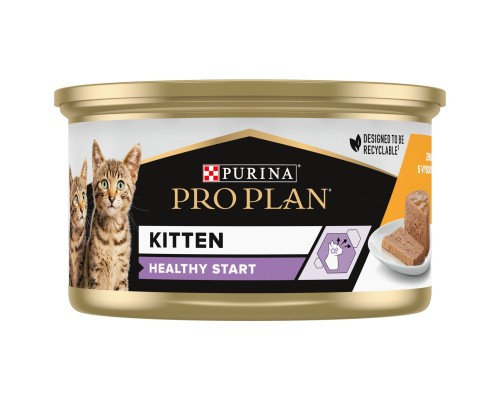 Вологий корм для кішок Purina Pro Plan Kitten З куркою 85 г (8445290673688) Вологий корм для кішок Purina Pro Plan Kitten З куркою 85 г (8445290673688)