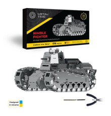 Конструктор Metal Time Колекцiйна модель Nimble Fighter Танк Renault FT-17 механічний (MT010)