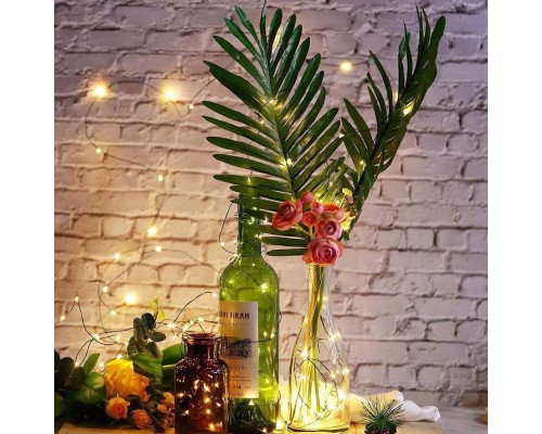 Гірлянда ColorWay Роса LED 100 10 м 8 функцій теплий колір USB (CW-G-100L10NU)