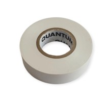 Ізоляційна стрічка Quantum white shinny 18мм/30м (QM-EIT130WS-18/30)