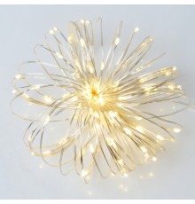 Гірлянда YES! Fun Нитка на мідному дроті 100 LED Тепло-біла 10 м Статична USB (975035)