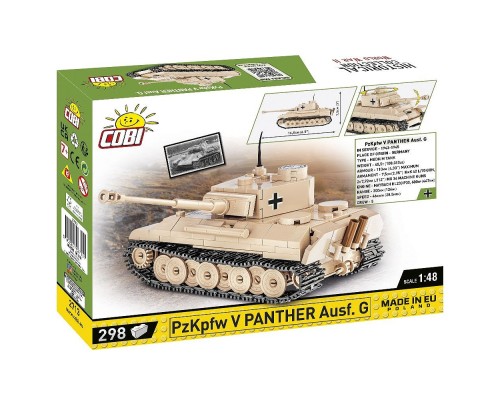 Конструктор Cobi Друга Світова Війна Танк Panzer V Пантера, 298 деталей (COBI-2713)