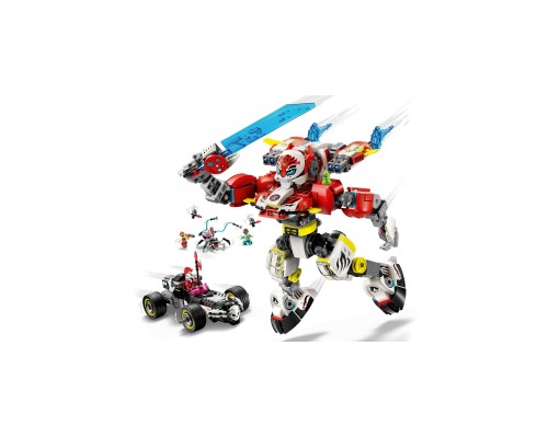 Конструктор LEGO DREAMZzz Робот-тигр Купера та Хот-род авто Зеро (71497)