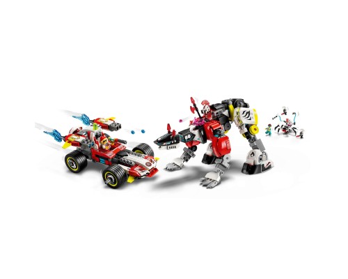Конструктор LEGO DREAMZzz Робот-тигр Купера та Хот-род авто Зеро (71497)