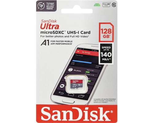 Карта пам'яті SanDisk 128GB microSD class 10 UHS-I A1 Ultra (SDSQUAB-128G-GN6MN) Карта пам'яті SanDisk 128GB microSD class 10 UHS-I A1 Ultra (SDSQUAB-128G-GN6MN)