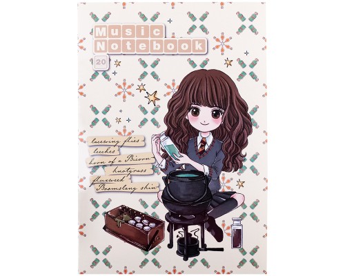 Зошит Kite для нот Harry Potter А4, 20 аркушів (HP25-404)