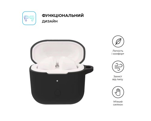 Чохол для навушників Armorstandart Hang Case для Xiaomi Redmi Buds 3 Black (ARM67078)