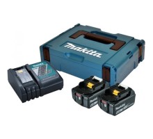 Набір акумулятор + зарядний пристрій Makita LXT BL1860B, 18V, 2x6Ah, DC18RC, Makpac (198116-4)
