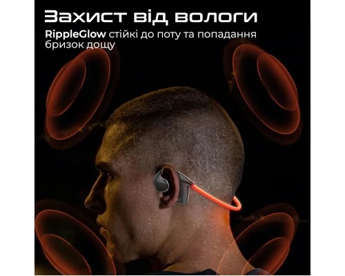 Навушники Promate RippleGlow Black (rippleglow.black)