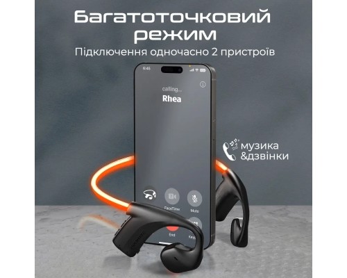 Навушники Promate RippleGlow Black (rippleglow.black)
