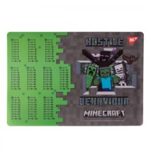 Підкладка настільна Yes А3 Minecraft Heroes з підказками таблиця множення (492249)
