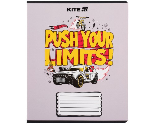 Зошит Kite Hot Wheels, 18 аркушів, клітинка (HW25-236)