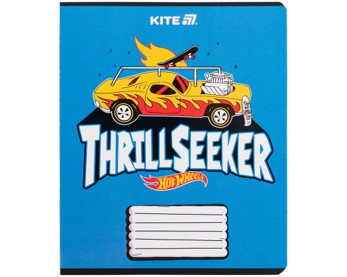 Зошит Kite Hot Wheels, 18 аркушів, клітинка (HW25-236)