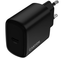 Зарядний пристрій Canyon OnCharge 200 20W 1xPD EU Black (CNE-CHA200-11)
