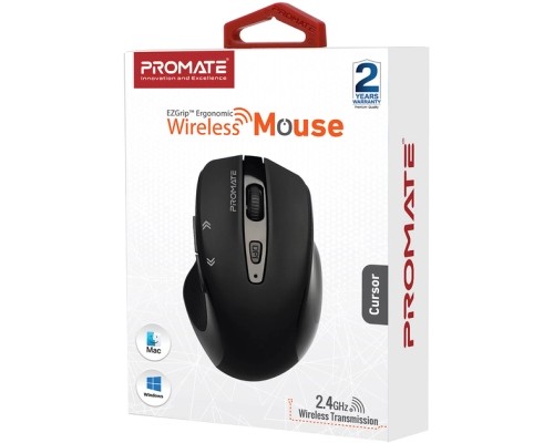 Мишка Promate Cursor Wireless Black (cursor.black)