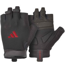 Рукавички для фітнесу Adidas Essential Training Gloves ADGB-15001RD чорний, червоний S (885652025843)