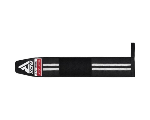 Бинт для спорту RDX WR11 Gym Wrist Wrap Black/White (WAH-WR11BW)