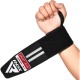 Бинт для спорту RDX WR11 Gym Wrist Wrap Black/White (WAH-WR11BW)