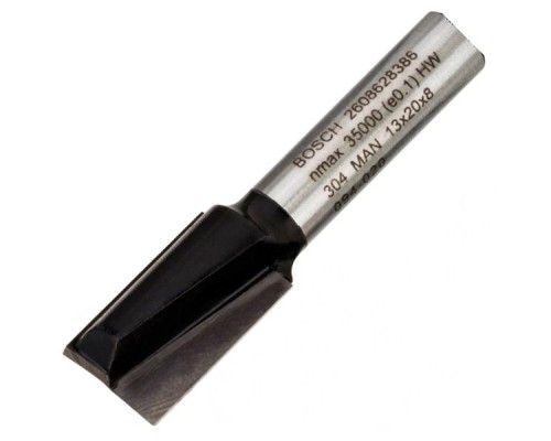 Фреза Bosch Professional пазова з двома лезами, Std, S8, D13, L20 (2.608.628.386)