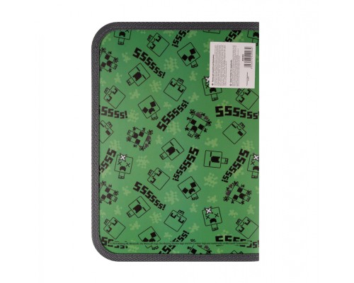 Папка для зошитів Yes пластикова на блискавці Minecraft Creepers В5 (492203)