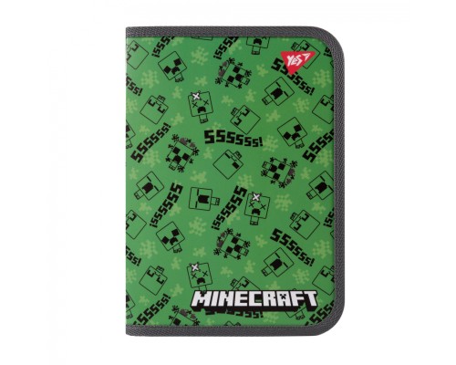 Папка для зошитів Yes пластикова на блискавці Minecraft Creepers В5 (492203)