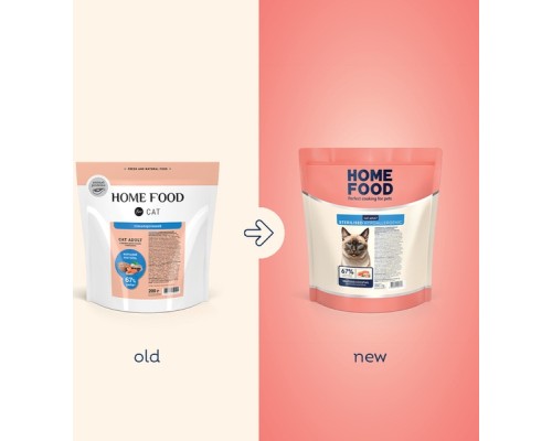 Сухий корм для кішок Home Food Hypoallergenic For sterilised морський коктейль 200 г (4820290090118)