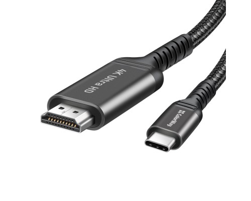 Кабель мультимедійний USB-C to HDMI M 2.0m 4K60Hz black ColorWay (CW-CBCHD077-BK)