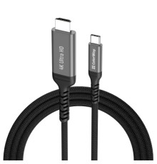 Кабель мультимедійний USB-C to HDMI M 2.0m 4K60Hz black ColorWay (CW-CBCHD077-BK)